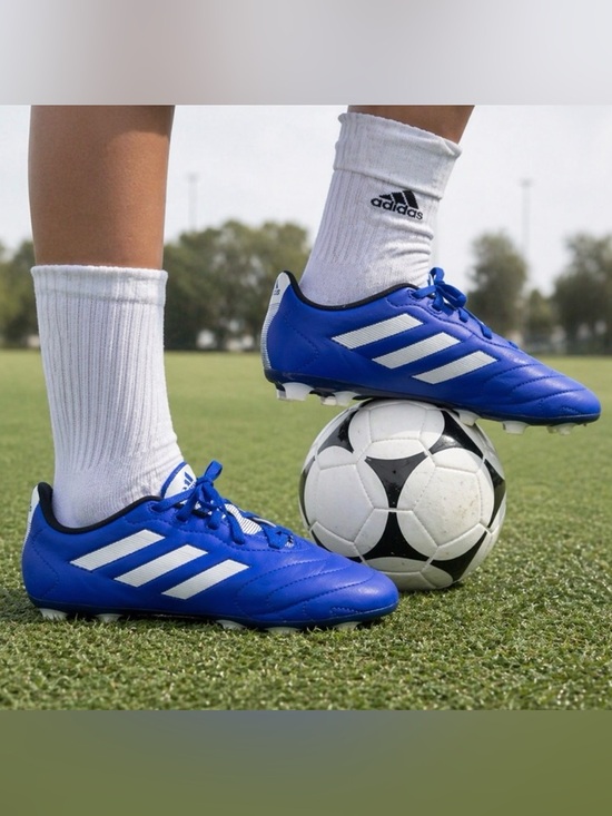 adidas Other - Adidas Blue Soccer Cleats Kids US 1 EU 32 Football FG Youth Lightweight